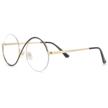 Load image into Gallery viewer, 54042 Round Metal Half Frame Anti Blue Light Optical Glasses Frames Men Women Computer Eyeglasses