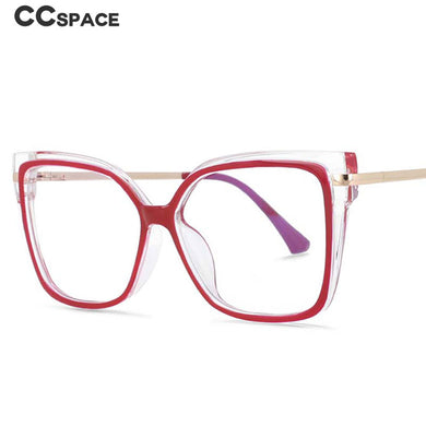 54043 Square Big Frame Anti Blue Light Glasses Frames Men Women TR90 Computer Eyeglasses