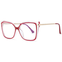 Load image into Gallery viewer, 54043 Square Big Frame Anti Blue Light Glasses Frames Men Women TR90 Computer Eyeglasses