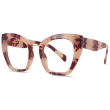 Load image into Gallery viewer, 54045 Oversized Cat Eye Anti Blue Light Glasses Frames Leopard Women Computer Eyeglasses
