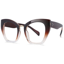 Load image into Gallery viewer, 54045 Oversized Cat Eye Anti Blue Light Glasses Frames Leopard Women Computer Eyeglasses