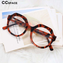 Load image into Gallery viewer, 54058 Cat Eye Round Retro Oversized Acetate Glasses Frames Men Women Computer Eyeglasses