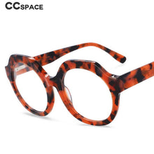 Load image into Gallery viewer, 54058 Cat Eye Round Retro Oversized Acetate Glasses Frames Men Women Computer Eyeglasses