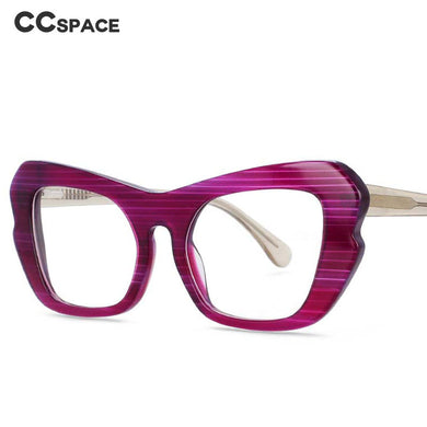 54059 Big Frame Acetate Glasses Frames Cat Eye Women Reading Eyeglasses