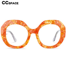 Load image into Gallery viewer, 54069 Oversized Round Acetate Optical Glasses Frames Women Marble Texture Eyeglasses