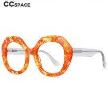 Load image into Gallery viewer, 54069 Oversized Round Acetate Optical Glasses Frames Women Marble Texture Eyeglasses