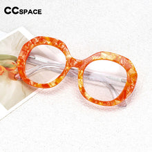 Load image into Gallery viewer, 54069 Oversized Round Acetate Optical Glasses Frames Women Marble Texture Eyeglasses