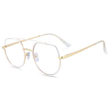 Load image into Gallery viewer, 54071 Oversized Half Frame Metal Anti Blue Light Optical Glasses Frames Men Women Computer Eyeglasses