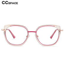 Load image into Gallery viewer, 54076 Cat Eye Anti Blue Light Hollow Metal Optical Glasses Frames Men Women Computer Eyeglasses