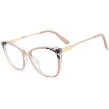 Load image into Gallery viewer, 54077 Women Leopard Glasses Frames Anti Blue Light Men Tr90 Computer Eyeglasses