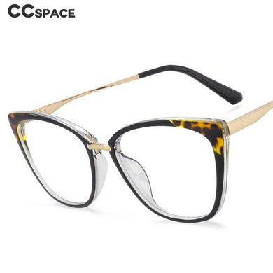 54077 Women Leopard Glasses Frames Anti Blue Light Men Tr90 Computer Eyeglasses