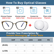 Load image into Gallery viewer, 54077 Women Leopard Glasses Frames Anti Blue Light Men Tr90 Computer Eyeglasses