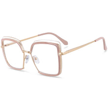 Load image into Gallery viewer, 54078 Half Frame Square Big Frame Anti Blue Light Optical Glasses Frames Men Women Computer Eyeglasses