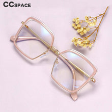 Load image into Gallery viewer, 54078 Half Frame Square Big Frame Anti Blue Light Optical Glasses Frames Men Women Computer Eyeglasses