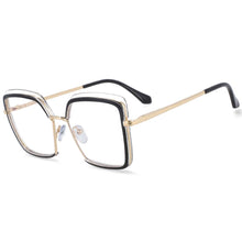 Load image into Gallery viewer, 54078 Half Frame Square Big Frame Anti Blue Light Optical Glasses Frames Men Women Computer Eyeglasses