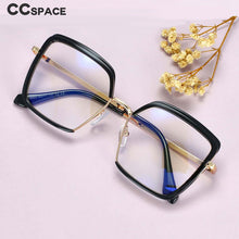 Load image into Gallery viewer, 54078 Half Frame Square Big Frame Anti Blue Light Optical Glasses Frames Men Women Computer Eyeglasses