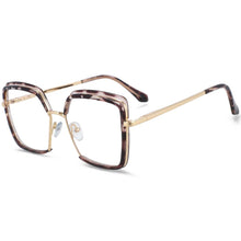 Load image into Gallery viewer, 54078 Half Frame Square Big Frame Anti Blue Light Optical Glasses Frames Men Women Computer Eyeglasses