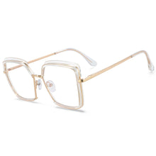 Load image into Gallery viewer, 54078 Half Frame Square Big Frame Anti Blue Light Optical Glasses Frames Men Women Computer Eyeglasses