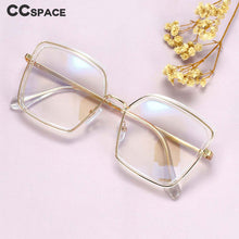 Load image into Gallery viewer, 54078 Half Frame Square Big Frame Anti Blue Light Optical Glasses Frames Men Women Computer Eyeglasses