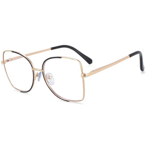 54079 Half Frame Anti Blue Light Metal Optical Glasses Frames Spring Leg Women Men Computer Eyeglasses