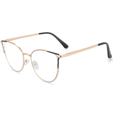 Carica l&#39;immagine nel visualizzatore di Gallery, 54080 Metal Anti Blue Light Spring Leg Cat Eye Optical Glasses Frames Women Computer Eyeglasses