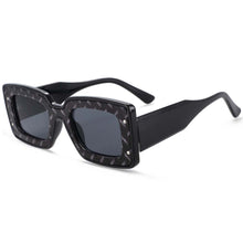 Load image into Gallery viewer, 54082 Square Punk Sunglasses Leopard Men Women Shades Uv400 Vintage Glasses