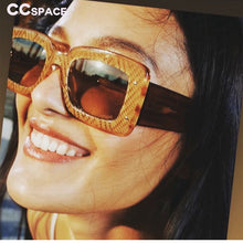 Load image into Gallery viewer, 54082 Square Punk Sunglasses Leopard Men Women Shades Uv400 Vintage Glasses