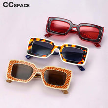 Load image into Gallery viewer, 54082 Square Punk Sunglasses Leopard Men Women Shades Uv400 Vintage Glasses