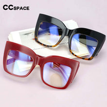 Load image into Gallery viewer, 54084 Retro Cat Eye Oversized Anti Blue Light Glasses Frames Women Computer Eyeglasses
