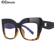 Load image into Gallery viewer, 54084 Retro Cat Eye Oversized Anti Blue Light Glasses Frames Women Computer Eyeglasses