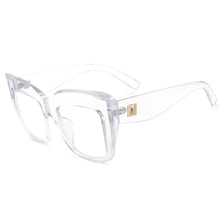 Load image into Gallery viewer, 54084 Retro Cat Eye Oversized Anti Blue Light Glasses Frames Women Computer Eyeglasses