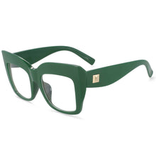 Load image into Gallery viewer, 54084 Retro Cat Eye Oversized Anti Blue Light Glasses Frames Women Computer Eyeglasses