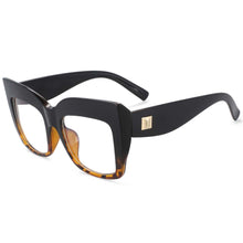 Load image into Gallery viewer, 54084 Retro Cat Eye Oversized Anti Blue Light Glasses Frames Women Computer Eyeglasses