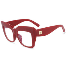 Load image into Gallery viewer, 54084 Retro Cat Eye Oversized Anti Blue Light Glasses Frames Women Computer Eyeglasses