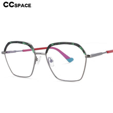 Load image into Gallery viewer, 54101 Retro Metal Anti Blue Light Optical Eyebrow Glasses Frames Women Computer Eyeglasses