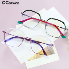 Load image into Gallery viewer, 54101 Retro Metal Anti Blue Light Optical Eyebrow Glasses Frames Women Computer Eyeglasses