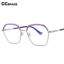 Load image into Gallery viewer, 54101 Retro Metal Anti Blue Light Optical Eyebrow Glasses Frames Women Computer Eyeglasses