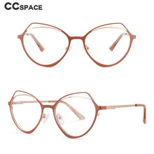 Load image into Gallery viewer, 54103 Cat Eye Metal Anti Blue Light Women Optical Glasses Frames Vintage Computer Eyeglasses