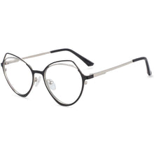 Load image into Gallery viewer, 54103 Cat Eye Metal Anti Blue Light Women Optical Glasses Frames Vintage Computer Eyeglasses