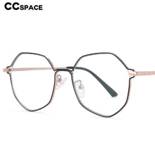 Load image into Gallery viewer, 54104 Polygon Metal Anti Blue Light Optical Glasses Frames Men Women Computer Eyeglasses