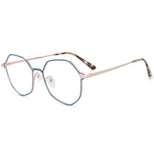 Load image into Gallery viewer, 54104 Polygon Metal Anti Blue Light Optical Glasses Frames Men Women Computer Eyeglasses