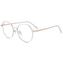 Load image into Gallery viewer, 54104 Polygon Metal Anti Blue Light Optical Glasses Frames Men Women Computer Eyeglasses