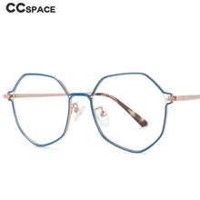 Load image into Gallery viewer, 54104 Polygon Metal Anti Blue Light Optical Glasses Frames Men Women Computer Eyeglasses