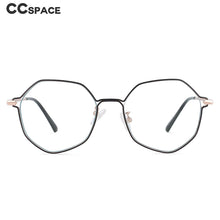 Load image into Gallery viewer, 54104 Polygon Metal Anti Blue Light Optical Glasses Frames Men Women Computer Eyeglasses