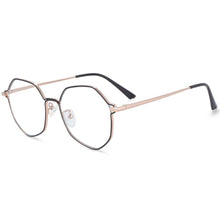 Load image into Gallery viewer, 54104 Polygon Metal Anti Blue Light Optical Glasses Frames Men Women Computer Eyeglasses