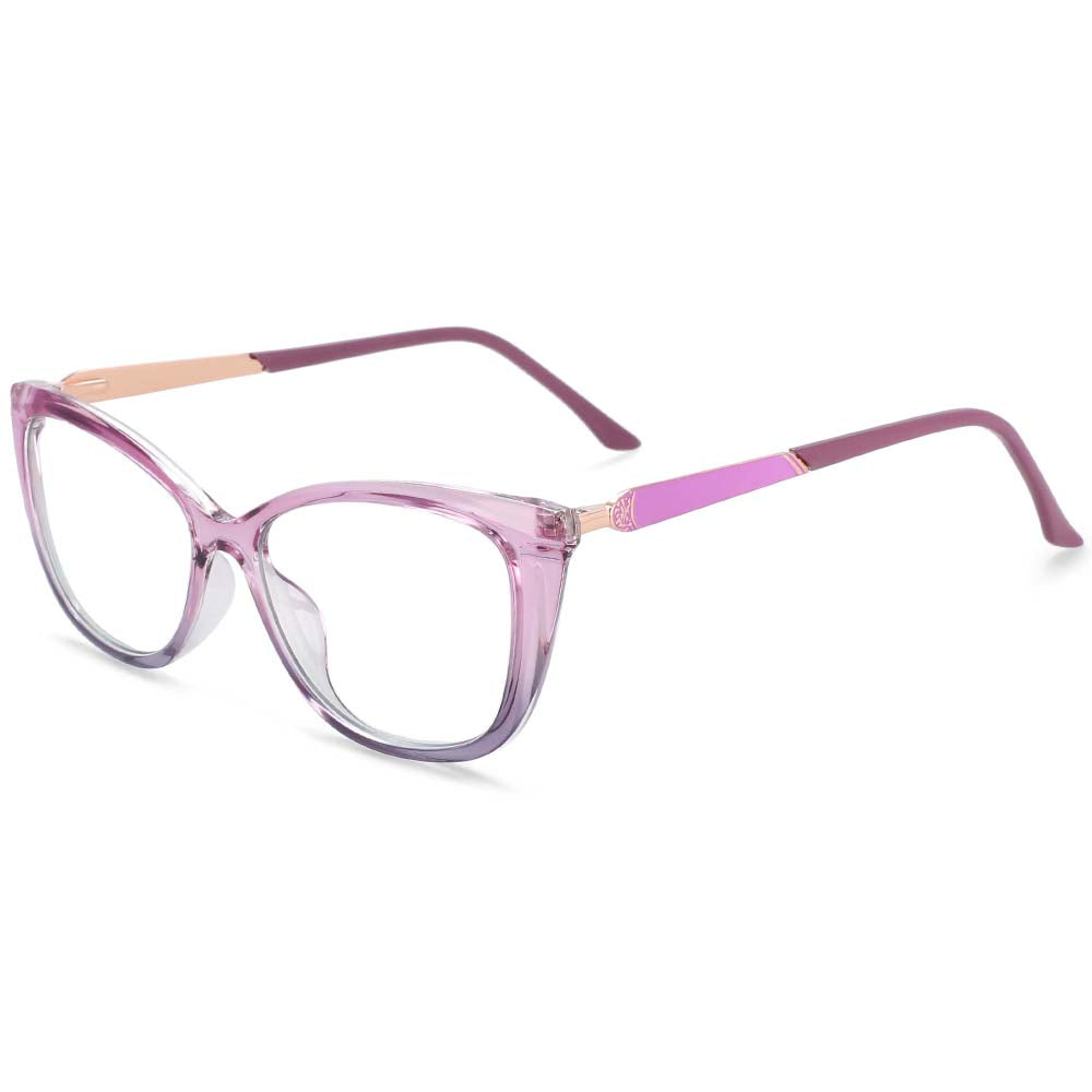 54105  Anti Blue Light Femal Optical Glasses Frames Women Cat Eye TR90 Computer Eyeglasses