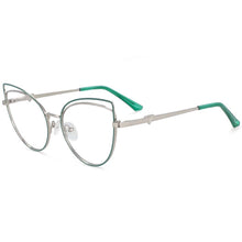 Load image into Gallery viewer, 54106 For Lady Retro Cat Eye Metal Anti Blue Light Optical Glasses Frames Women Computer Eyeglasses