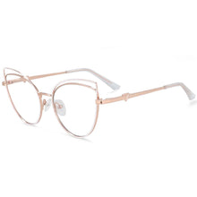Load image into Gallery viewer, 54106 For Lady Retro Cat Eye Metal Anti Blue Light Optical Glasses Frames Women Computer Eyeglasses