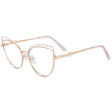 Load image into Gallery viewer, 54106 For Lady Retro Cat Eye Metal Anti Blue Light Optical Glasses Frames Women Computer Eyeglasses