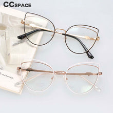 Load image into Gallery viewer, 54106 For Lady Retro Cat Eye Metal Anti Blue Light Optical Glasses Frames Women Computer Eyeglasses